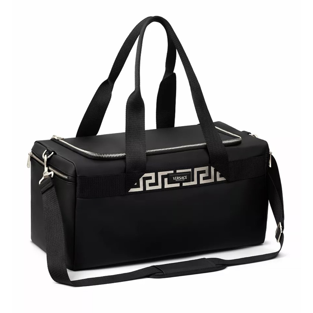 Versace Black and White Duffel Bag